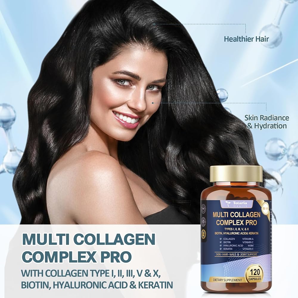 Totaria 18-in-1 Collagen Pro 1500mg Multi-Collagen - 120 Capsules - image 2