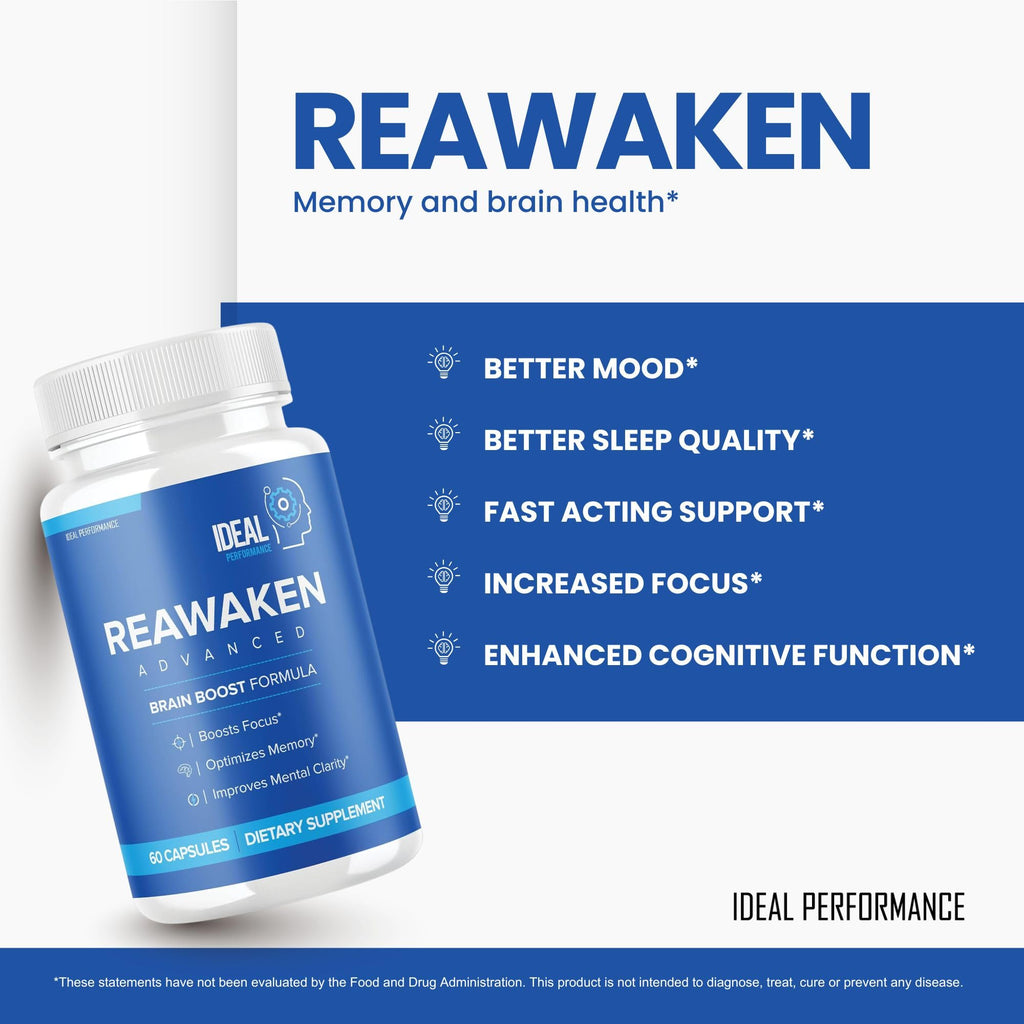 IDEAL PERFORMANCE Reawaken Nootropic Capsules for Brain Health - 120 Capsules - image 8
