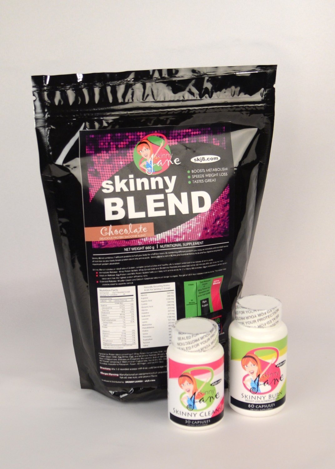 Skinny Jane Quick Slim Kit Protein Shake and Capsules - 32 oz