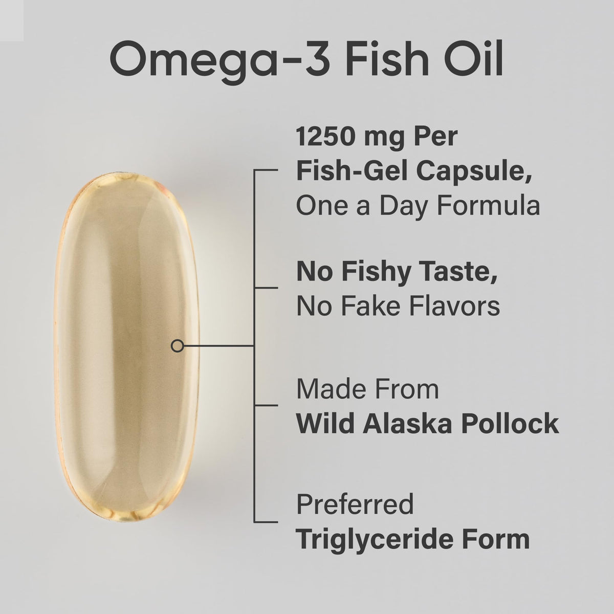 Sports Research Omega-3 Fish Oil 1250mg Alaska Pollock - 240 Softgels - image 2