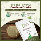 Organic Way Gokshura Powder - 8 Ounce - image 5