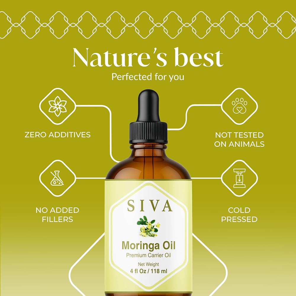 SIVA Organics Moringa Carrier Oil - 4 Fl Oz - image 2