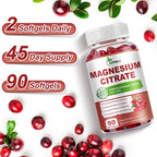 ZIPINKJ Magnesium Citrate Supplements 400mg for Women & Men