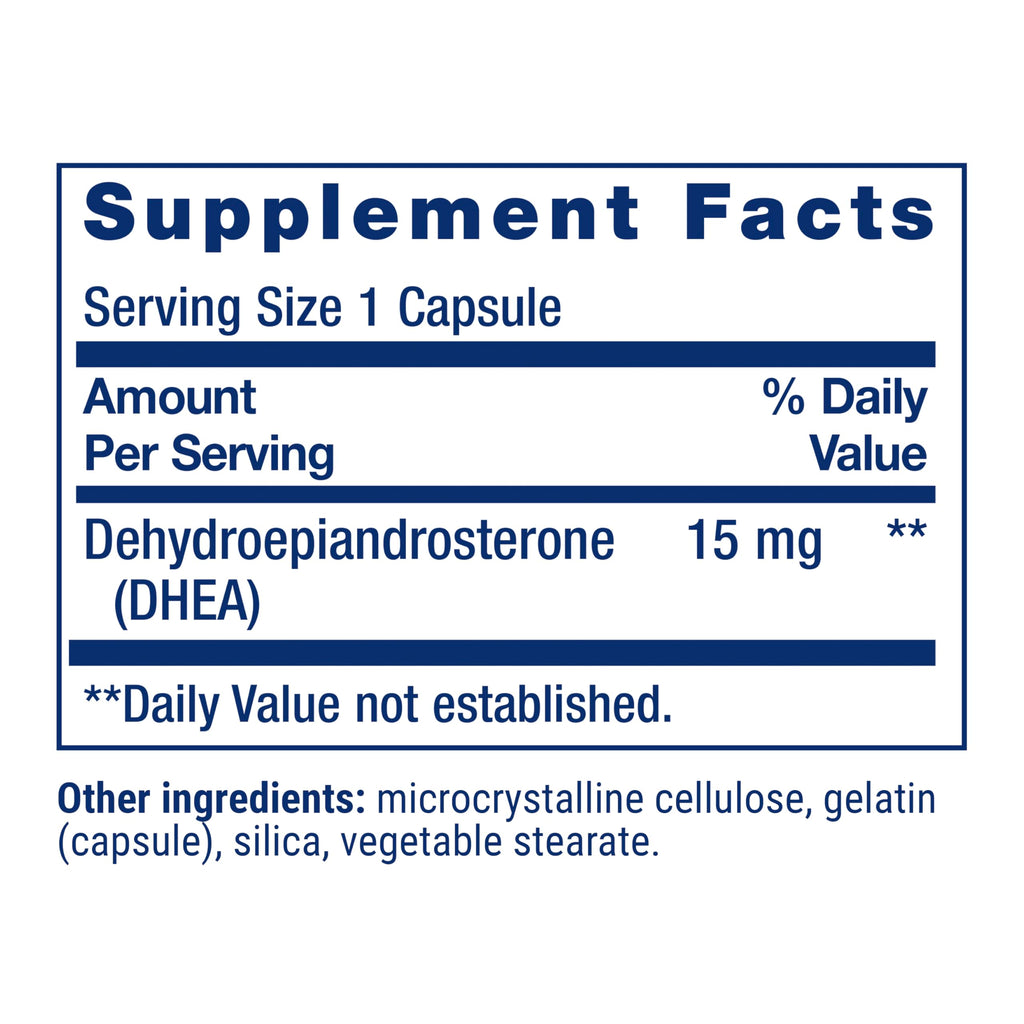 Life Extension DHEA 15 mg Hormone Balance - 100 Capsules - image 3