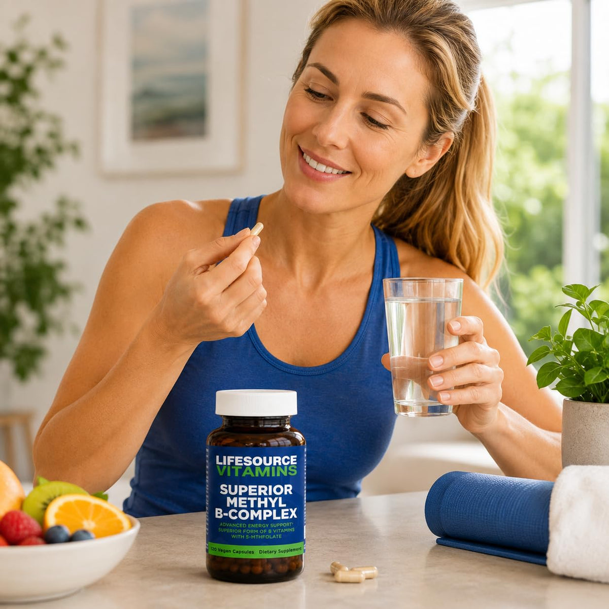 LifeSource Vitamins Superior Methyl-B Complex - 120 Capsules - image 3