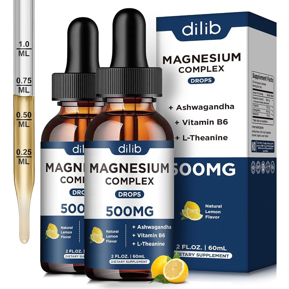 dilib Magnesium Glycinate, Citrate, Malate Liquid Drops-Triple