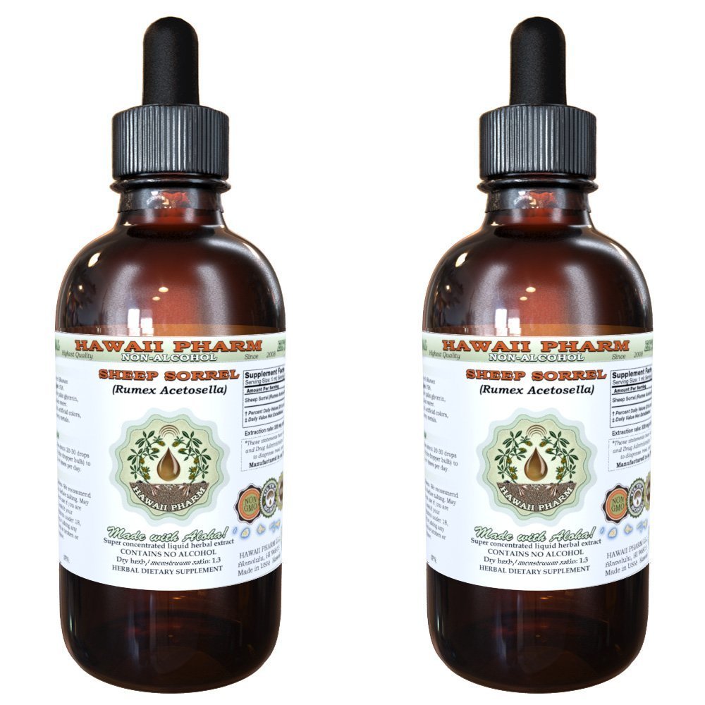 Hawaii Pharm Sheep Sorrel (Rumex acetosella) Herb Alcohol-Free Extract