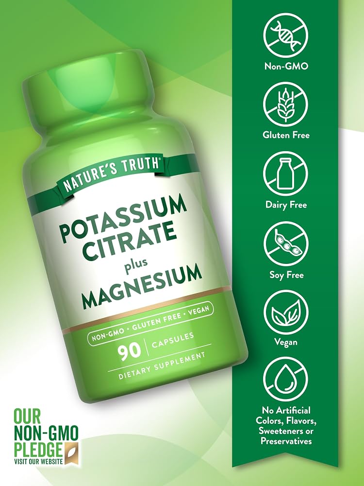 Nature's Truth Potassium Magnesium Citrate Capsules - 90 Count - image 3