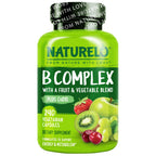 NATURELO Vitamin B Complex with CoQ10 - 240 Capsules