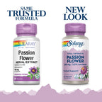SOLARAY Passion Flower 250mg Herbal Support - 60 Vegetarian Capsules - image 2