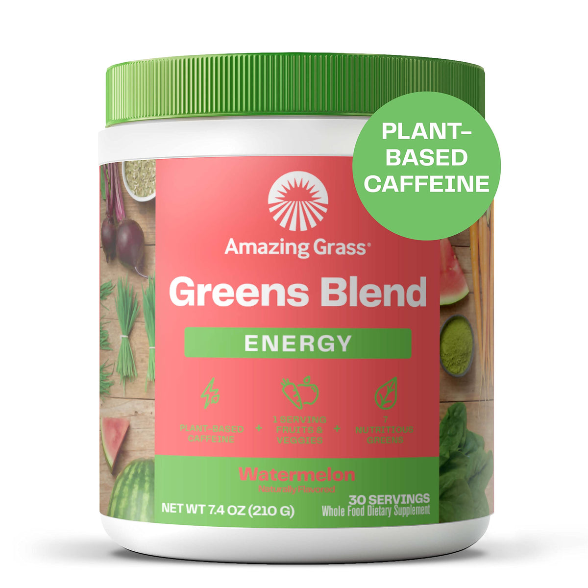 Amazing Grass Green SuperFood Energy Powder with Matcha - 30 Servings