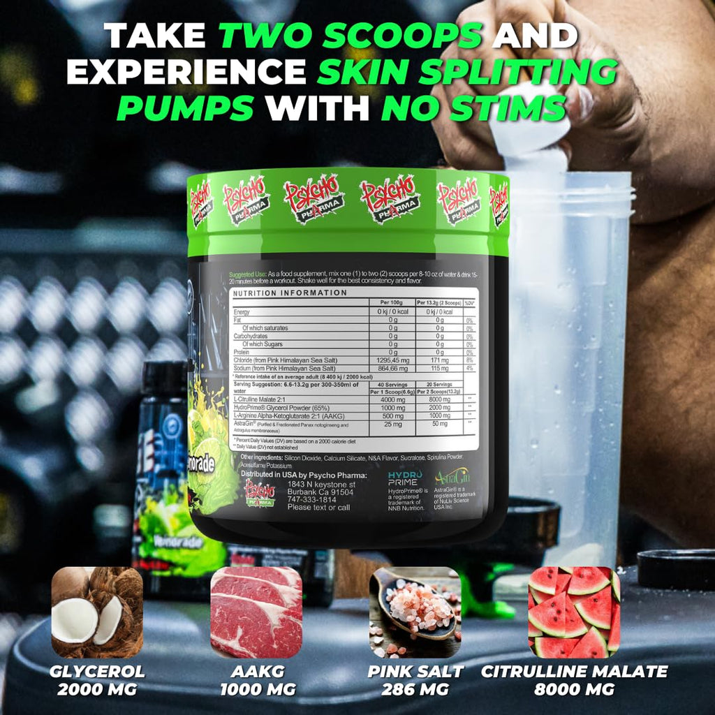 Psycho Pharma EDGE PUMP Nitric Oxide Booster Powder - 9.38 oz - image 8