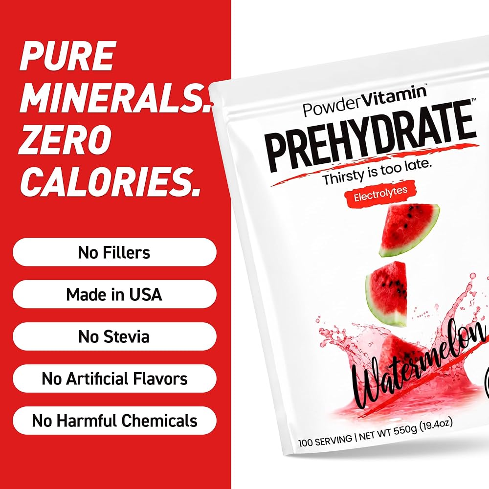 PowderVitamin Electrolytes Powder Plus Watermelon - 100 Servings - image 2