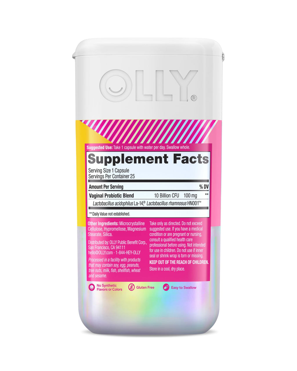 OLLY Happy Hoo-Ha Vaginal Probiotics - 25 Capsules - image 9