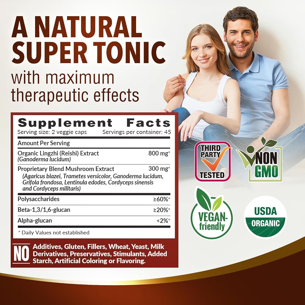 LABO Nutrition Bioactive Organic Reishi Ultra Mushroom - 90 Capsules - image 4