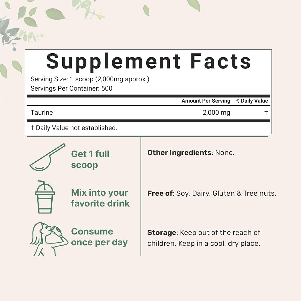 Micro Ingredients Taurine Powder - 1 KG - image 2