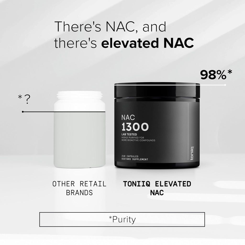 Toniiq NAC 1300mg Amino Acid Support - 240 Capsules - image 4