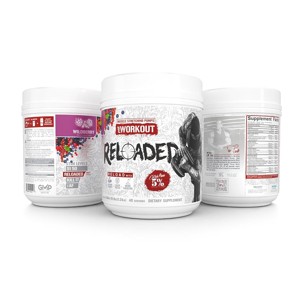 5% Nutrition Reloaded High Stim Pre-Workout Powder - 18.9 oz - image 9