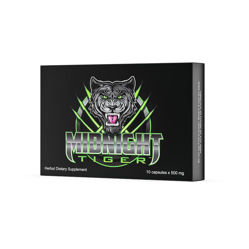 Midnight Tiger V2 All Natural Male Energy - 10 Capsules - image 2