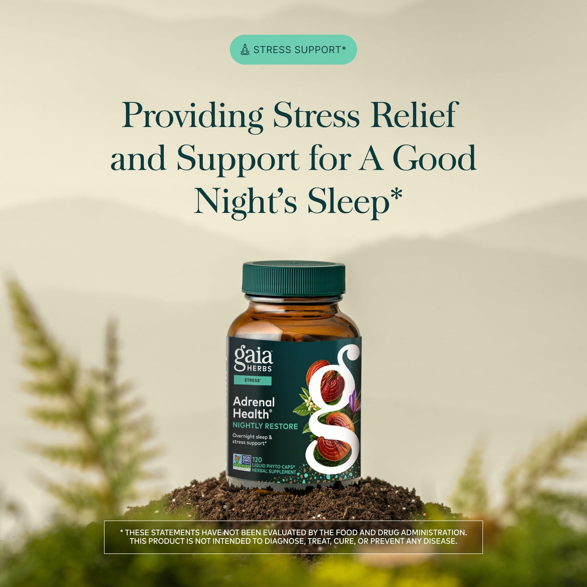 Gaia Herbs Adrenal Health Nightly Restore - Herbal Supplement