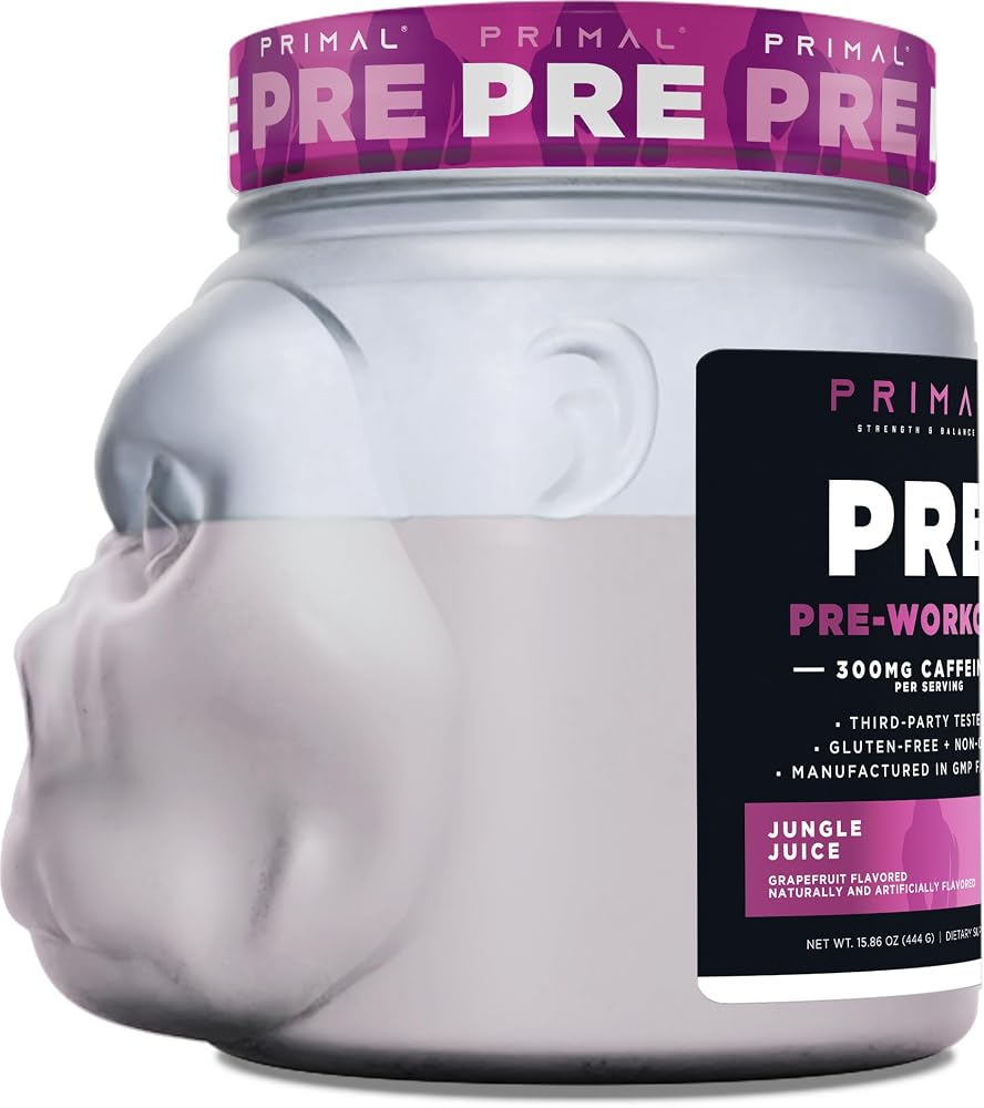 Primal Pre-Workout Powder Grapefruit Energy Boost - 30 Servings - image 3