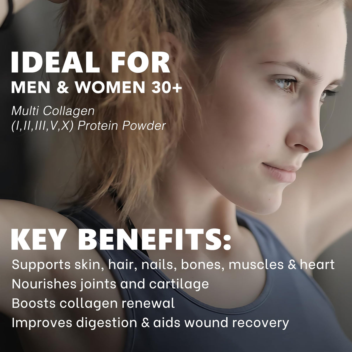 Zammex Multi Collagen Peptides Protein Powder Unflavored - 60 Servings - image 4