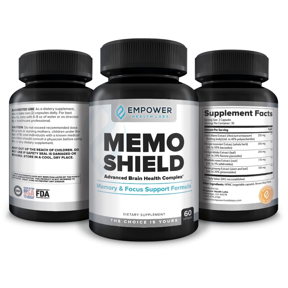 Empower Health Labs MemoShield Brain Health Supplement - 60 Capsules - image 7