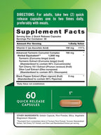 Nature's Truth Advanced Turmeric Curcumin Complex 1500 mg - 120 Capsules - image 6