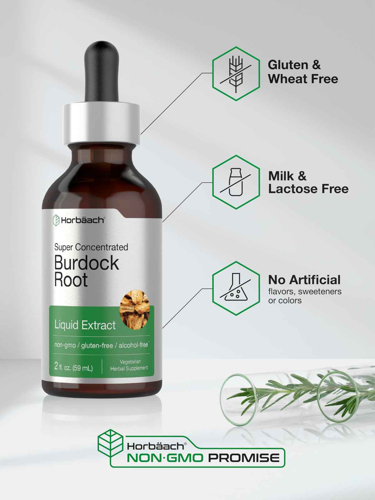 Horbäach Burdock Root Tincture Herb Extract - 2 fl oz - image 5