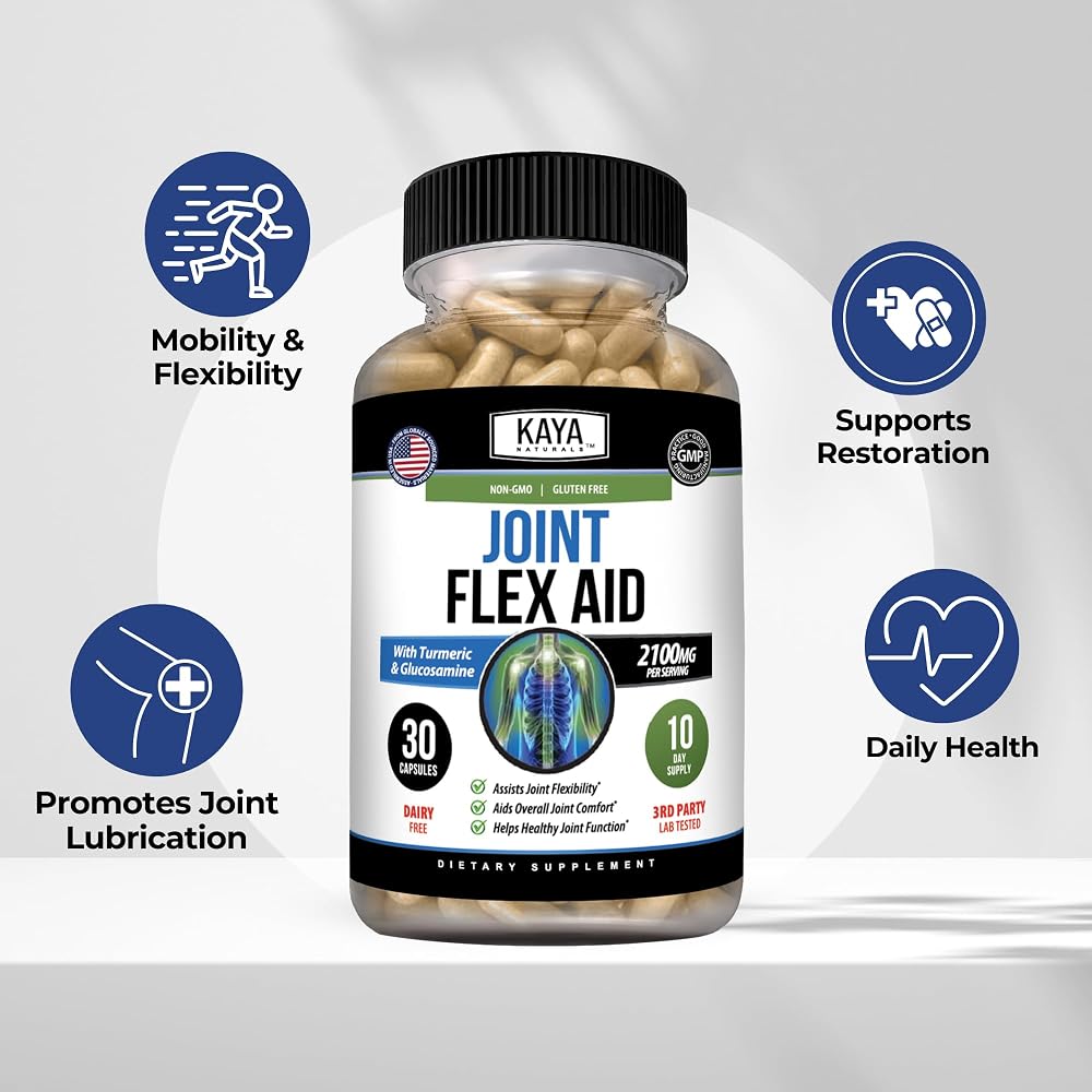 Kaya Naturals Flex Aid Mobility Support Supplement - 30 Capsules - image 4