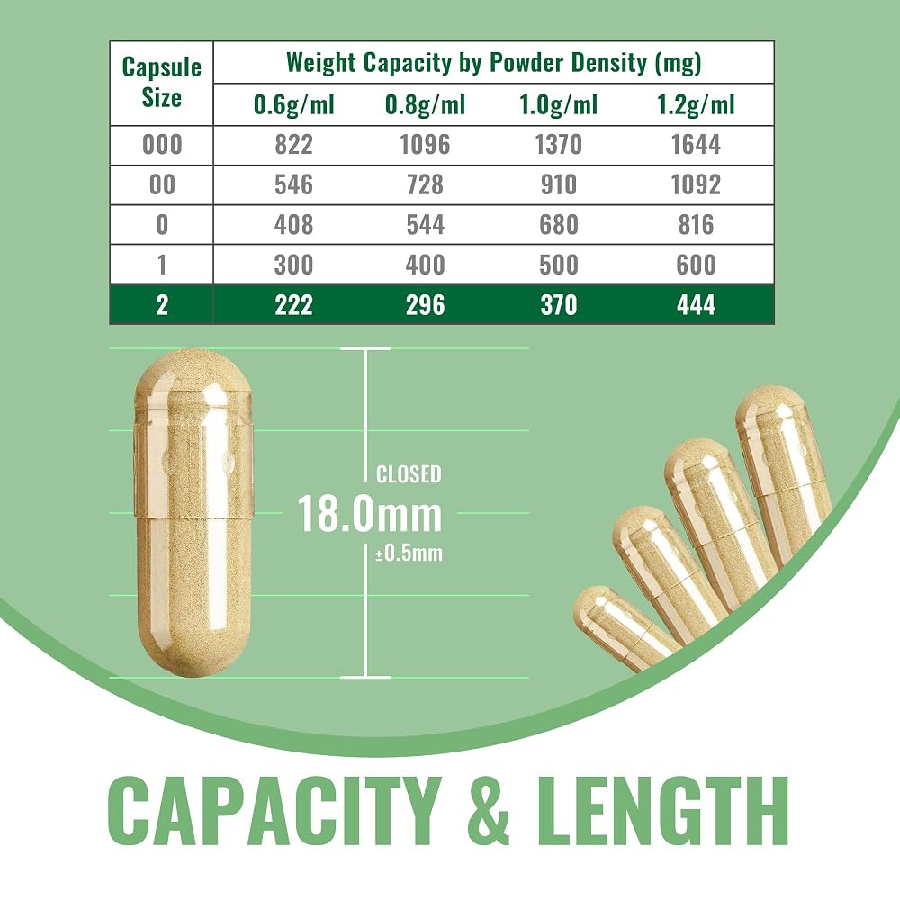 ATNreuro Size 2 Empty Gelatin Capsules - 1000 Count - image 4