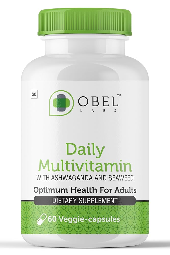 obel Daily Multivitamin with Ashwagandha & Seaweed - 60 Capsules