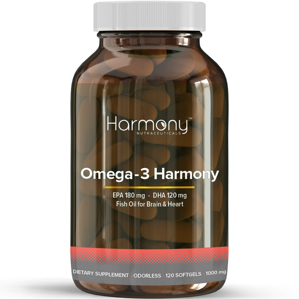 Harmony Nutraceuticals Omega 3 Fish Oil Brain & Heart - 120 Capsules