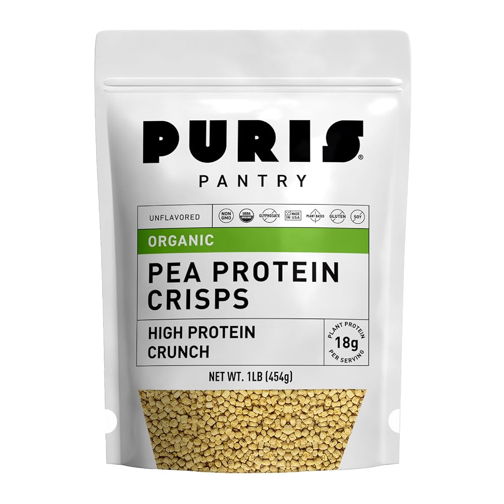 PURIS Organic Pea Protein Crisps, 18g Protein - 1 lb