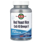 KAL Red Yeast Rice with CoQ-10 and Omega 3 - 60 Softgels