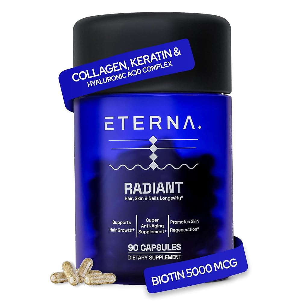 Eterna Radiant Hair Growth Supplement - 90 Capsules