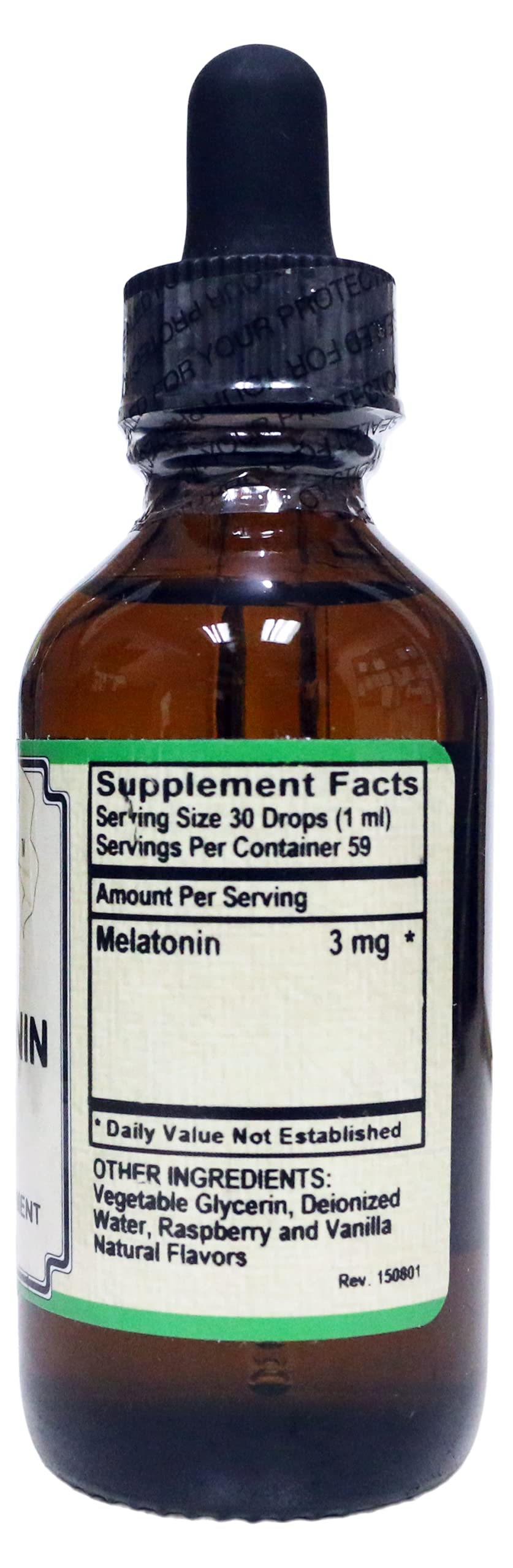 AlchePharma Melatonin Liquid 3mg Sleep Support - 2 fl oz - image 2