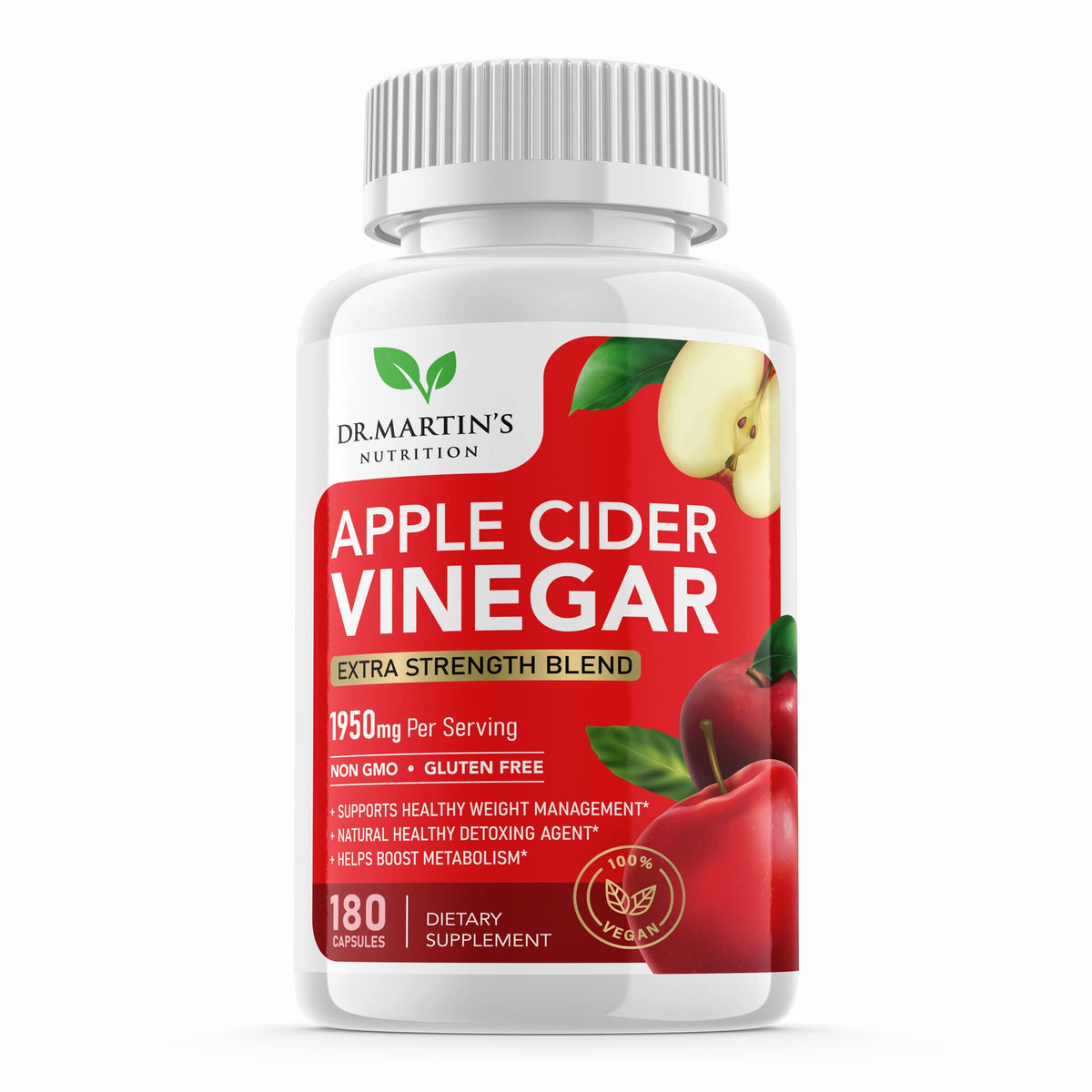 DR. MARTIN'S NUTRITION Apple Cider Vinegar 1950mg - 180 Capsules