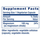 Life Extension Magnesium Citrate 100 mg Vegetarian Capsules - 100 Count - image 3