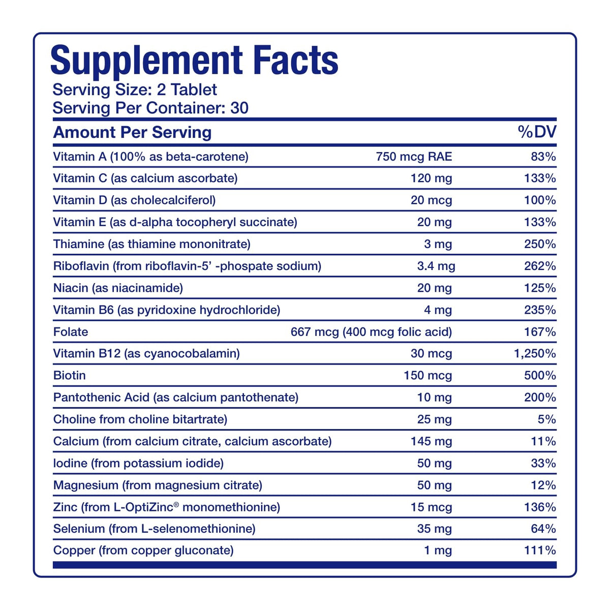 Anabolic Laboratories Iron Free Multivitamin for Women 50+ - 60 Tablets - image 4