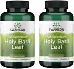 Swanson Holy Basil Leaf Tulsi 800 mg - 120 Capsules (2 Pack)