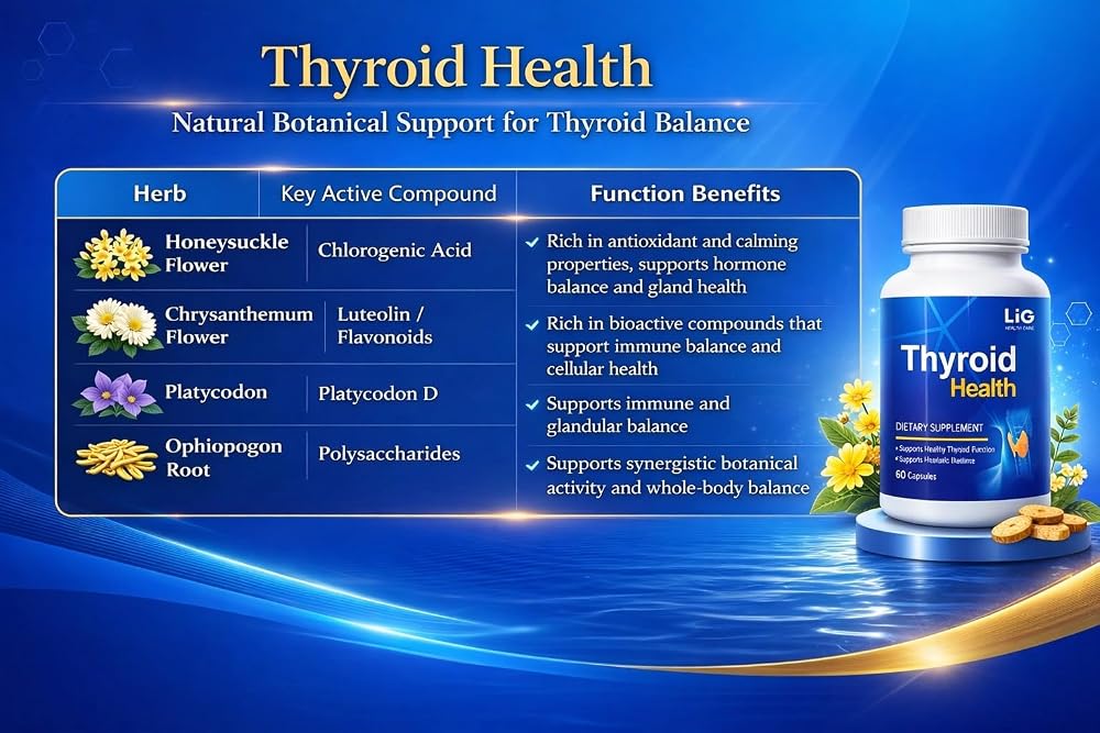 LIG Health Care Thyroid Health Herbal Supplement - 60 Capsules - image 4