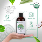 HBNO Swish & Shine Organic MCT + Peppermint Pulling Oil - 8 oz - image 2