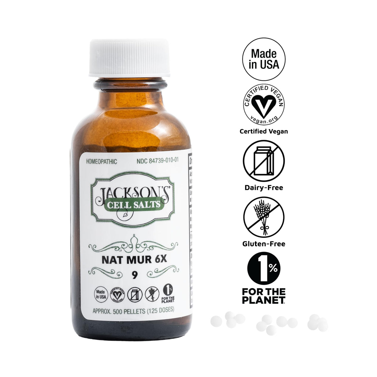 Jackson's Natrum Muriaticum 6X Cell Salt - 125 Doses - image 2