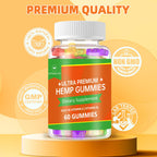 AFXMATE Hemp Gummies Omega 3-6-9 for Relaxation - 120 Gummies - image 4