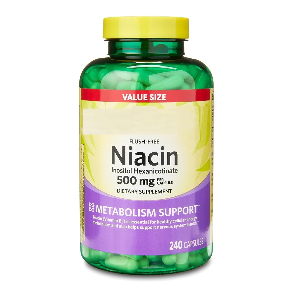 SEDLAV Niacin 500 mg Metabolism Support - 240 Capsules