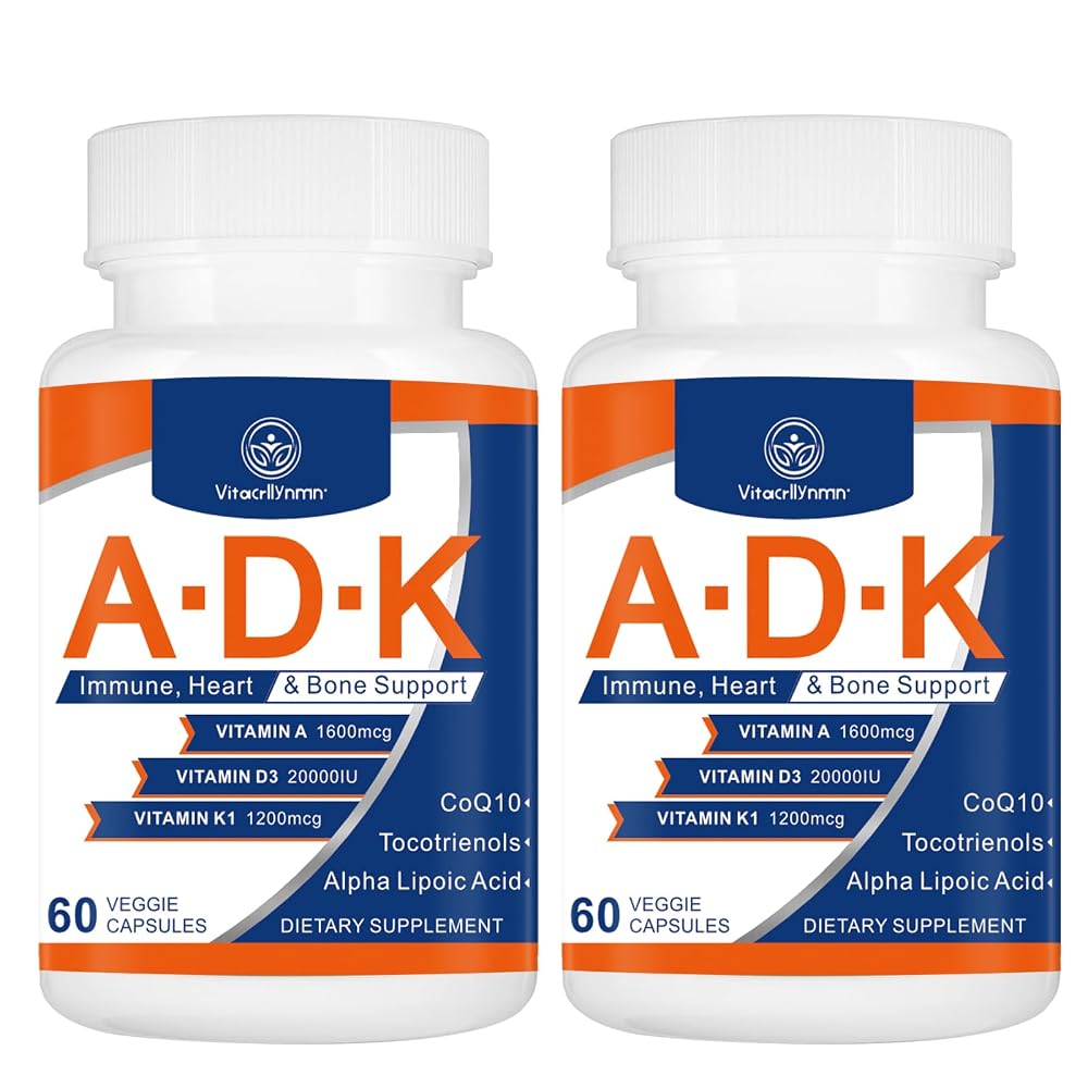 VITACRLLYNMN ADK Vitamin Supplement 20000 IU - 120 Capsules