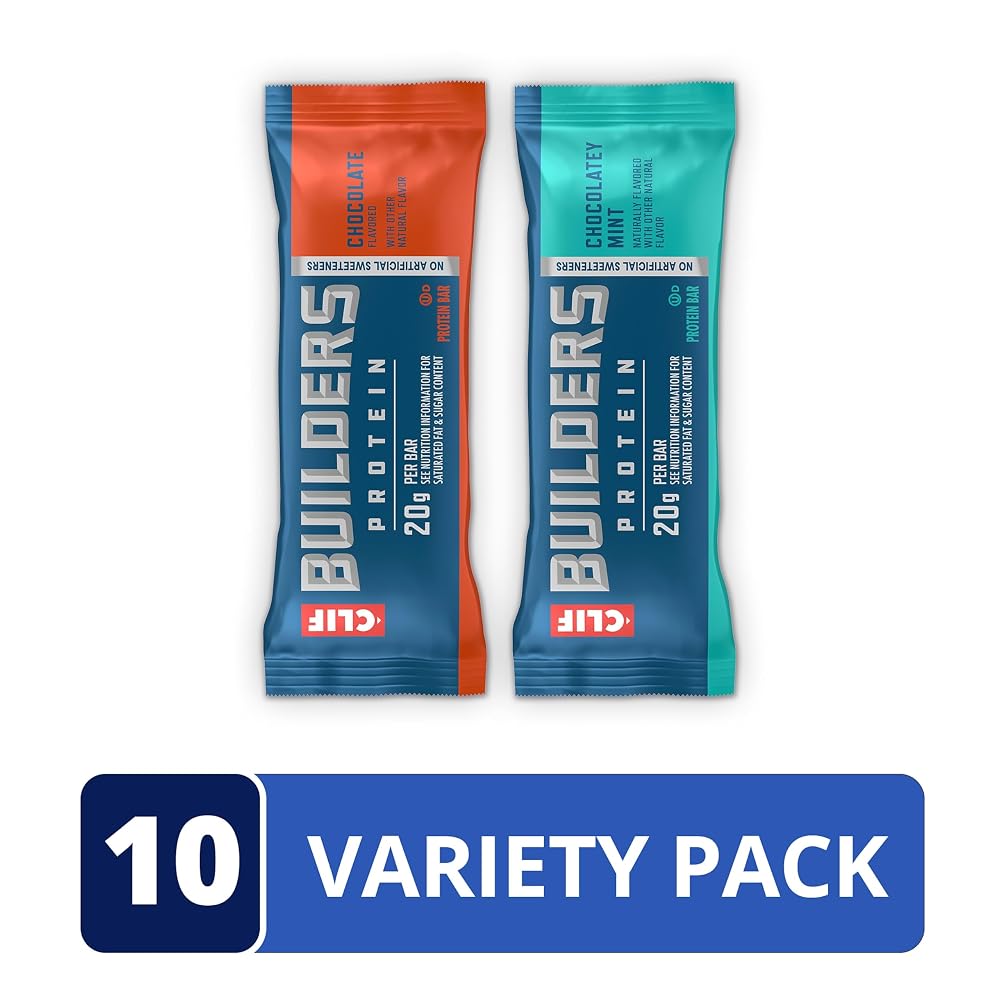 CLIF BUILDER'S Protein Bars Variety Pack, 20g Plant Based - 10ct - image 3