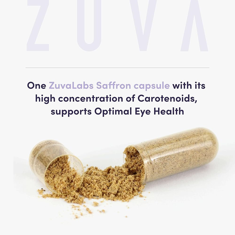 ZuvaLabs Ultra6 Saffron Extract Capsules for Mood & Eye Health - 90 Capsules - image 4
