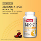 Jarrow Formulas MK-7 90 mcg - Bioactive Form of Vitamin K2 - Servings